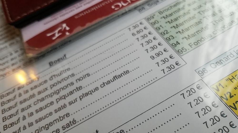 Restaurant Mékang - Menu Image 1